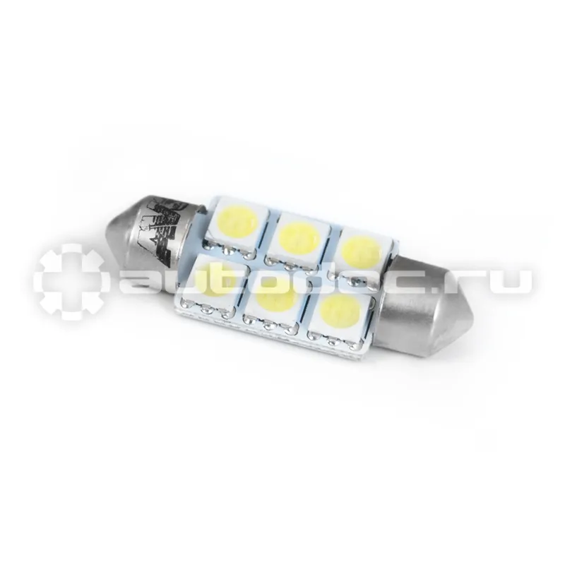 AVS Лампы светодиодные T11 SV012  | белый |  (SV8,5 | 8) 6SMD 5050 36мм
