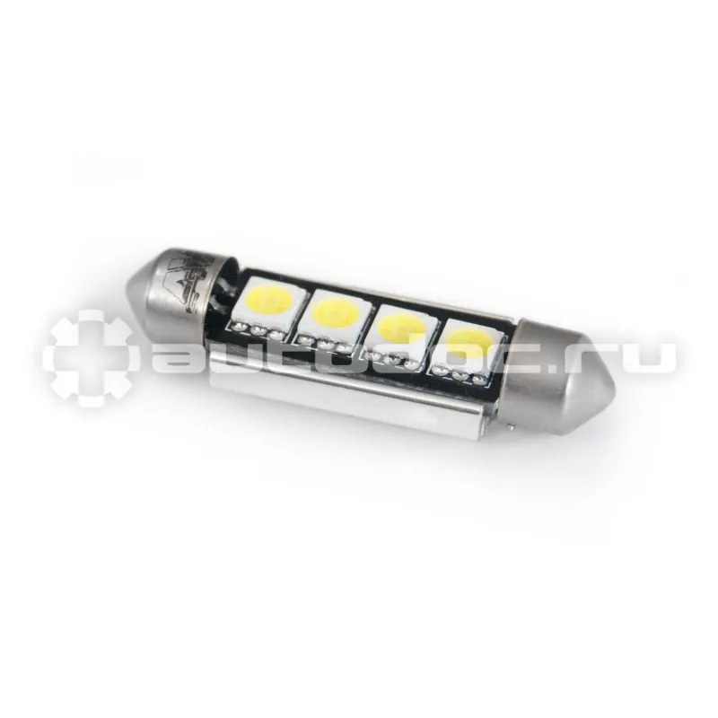 AVS Лампы светодиодные T11 C006  | белый |  (SV8,5) CANBUS 4SMD5050 42 мм 12V