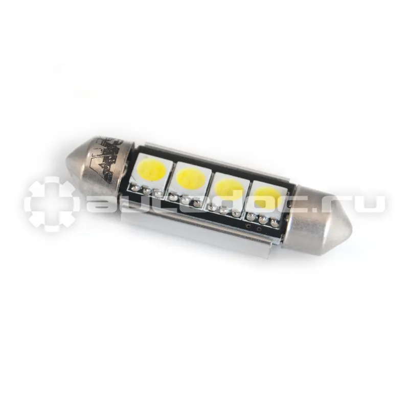 AVS Лампы светодиодные T11 C006  | белый |  (SV8,5) CANBUS 4SMD5050 39 мм 12V