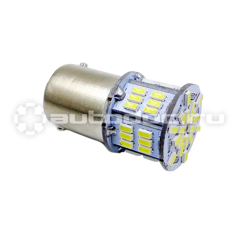 AVS Лампы светодиодные T15 S099B  | белый | (BAY15D) 54SMD 3014 2 contact