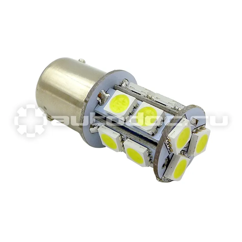 AVS Лампы светодиодные T15 S022B  | белый | (BAY15D) 13SMD 5050 12V 2 contact