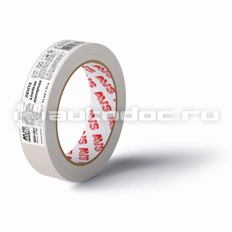 AVS Лента клейкая малярная (бежевый) 24 mm x 20 m SCH-007