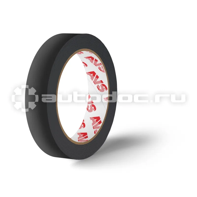 AVS Лента клейкая двусторонняя SCH-020 12 mm x 5 m вспененная основа (черная)