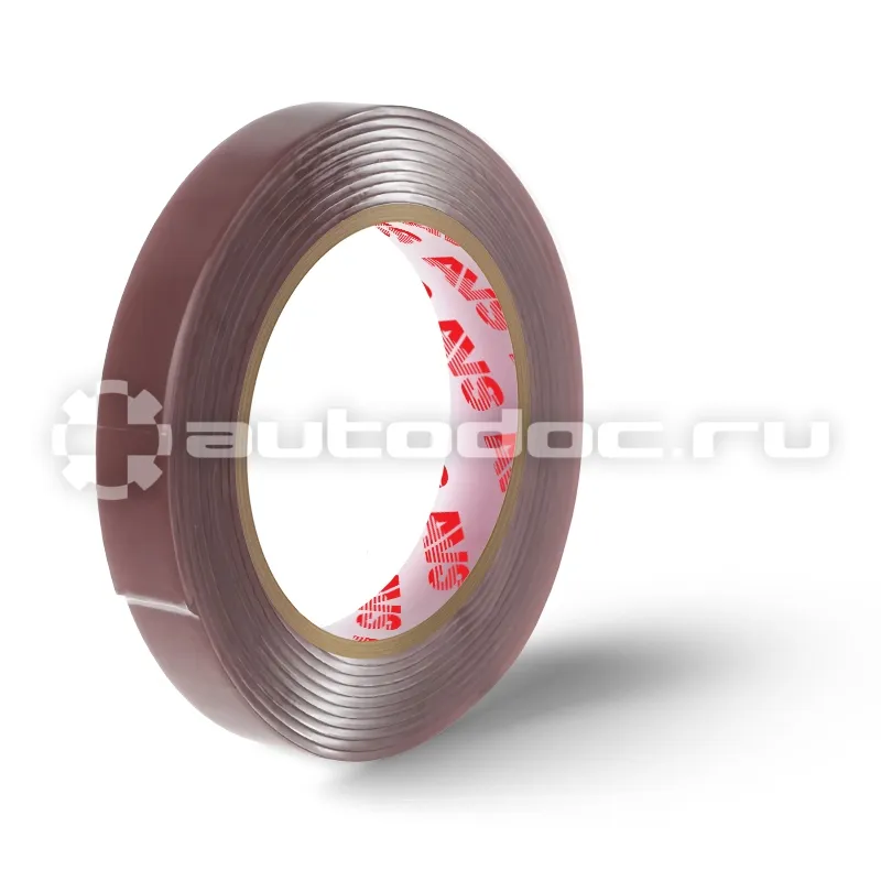 AVS Лента клейкая двусторонняя SCH-030 9 mm x 5 m акриловая основа (серая)