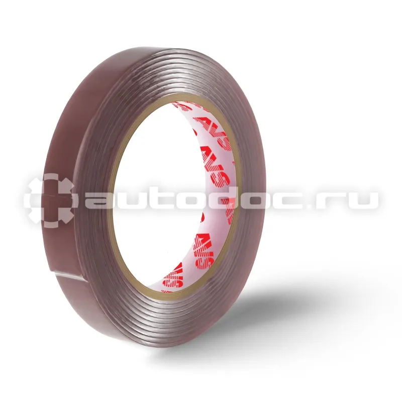 AVS Лента клейкая двусторонняя SCH-031 12 mm x 5 m акриловая основа (серая)