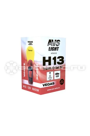 AVS Лампа галогеновая H13