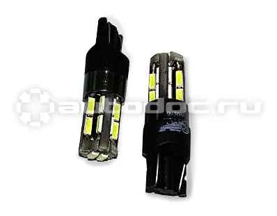 AVS Лампы светодиодные T10 T104  | белый |  (W2.1x9.5D) CANBUS 18SMD 4014 12-24V