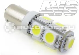 AVS Лампы светодиодные T8 B009  | белый |  (BA9S) 9SMD 5050