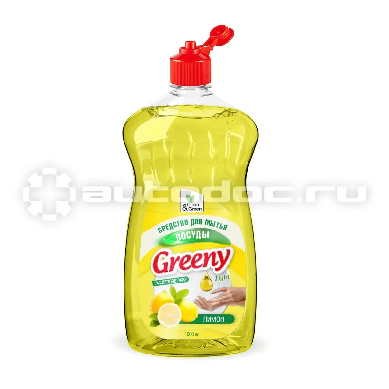 AVS Средство для мытья посуды "Greeny" Light "Лимон" Clean&Green