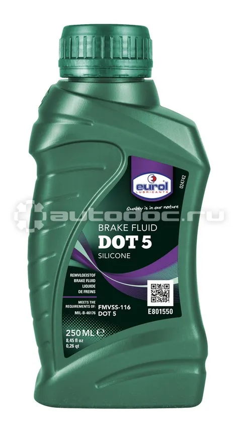 EUROL BRAKEFLUID DOT 5 SILICONE