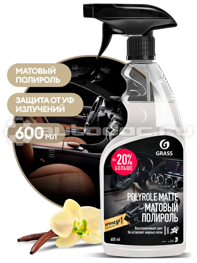 GRASS Полироль-очиститель пластика матовый Polyrole Matte