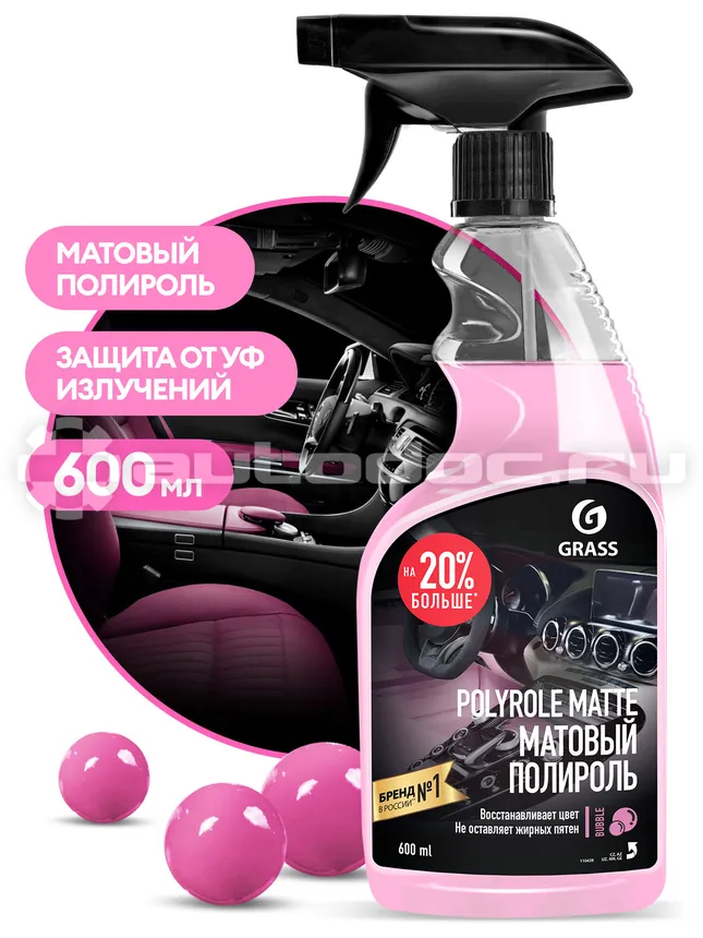 GRASS Полироль-очиститель пластика матовый Polyrole Matte