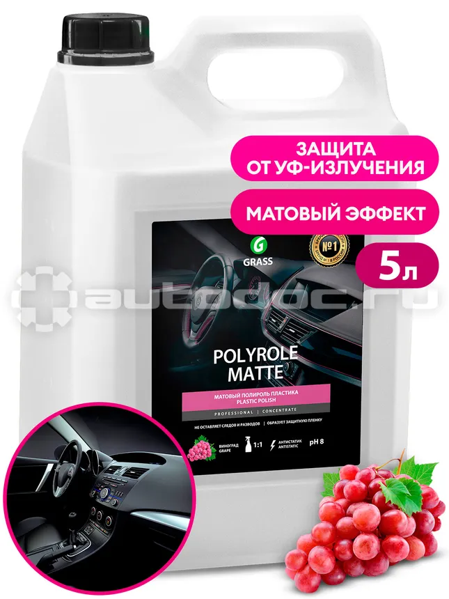 GRASS POLYROLE MATTE Полироль-очиститель пластика