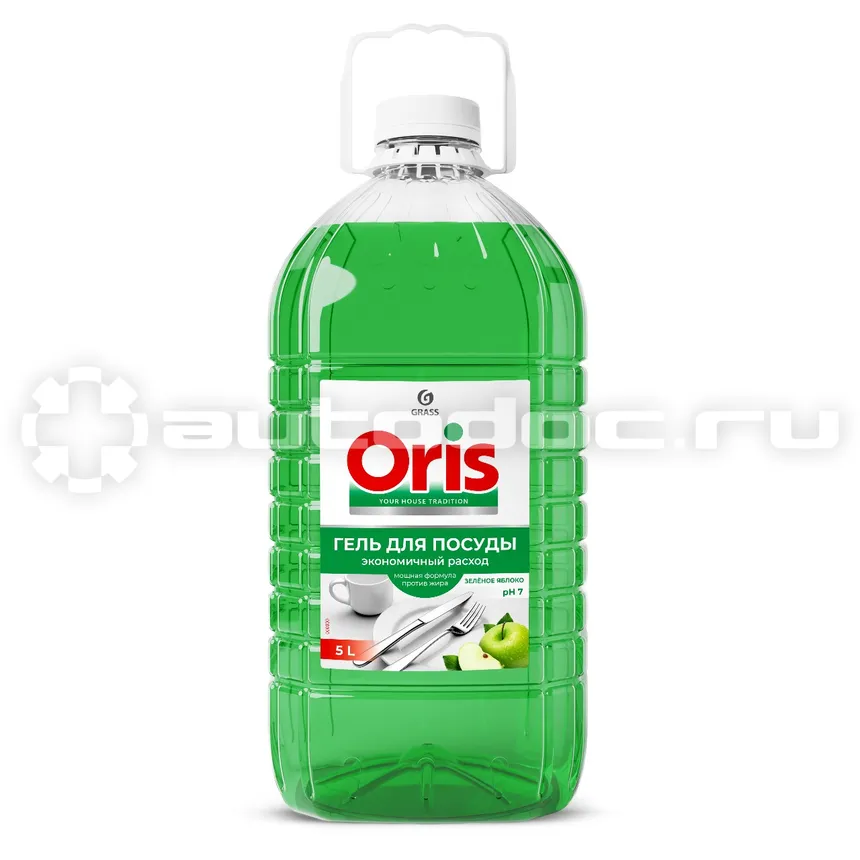 GRASS Средство для мытья посуды ORIS зелёное яблоко