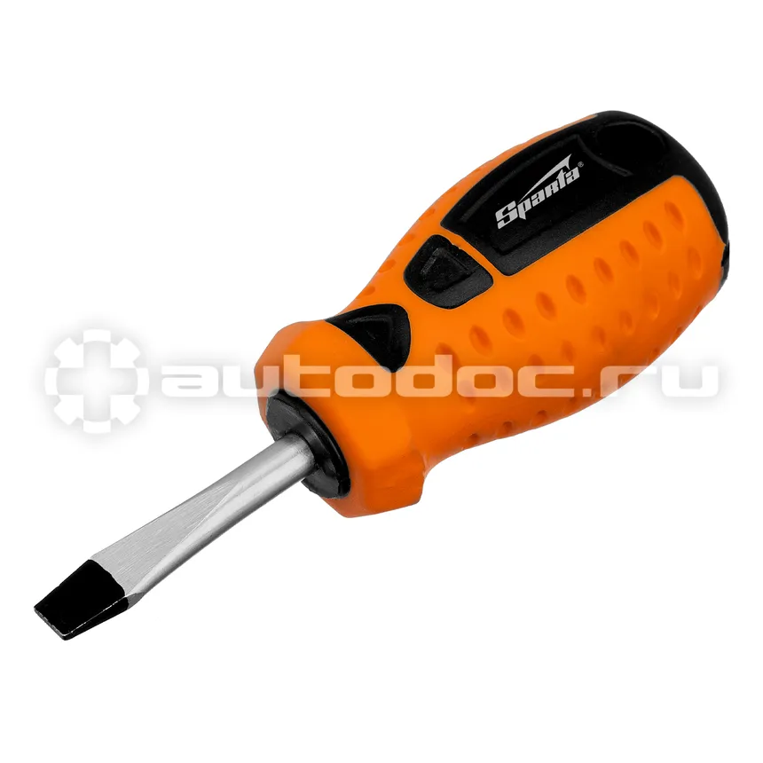 SPARTA Отвертка "Point", SL6 х 38 мм, CrV, двухкомпонентная рукоятка