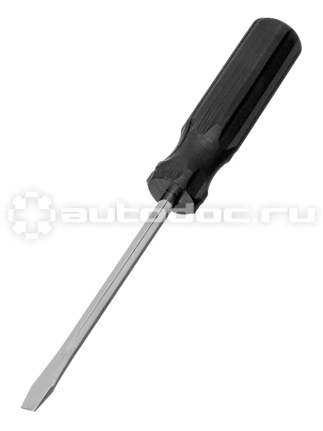 SPARTA Отвертка SL6 х 100 мм, углеродистая сталь, черная пластиковая рукоятка
