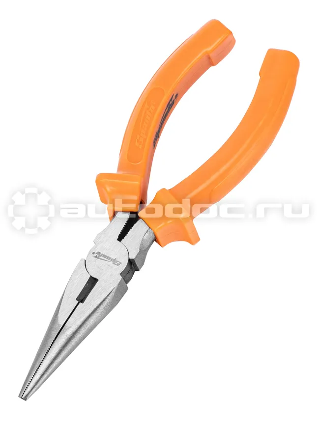 SPARTA Длинногубцы прямые Classic, 160 мм, шлифованные, пластмассовые рукоятки