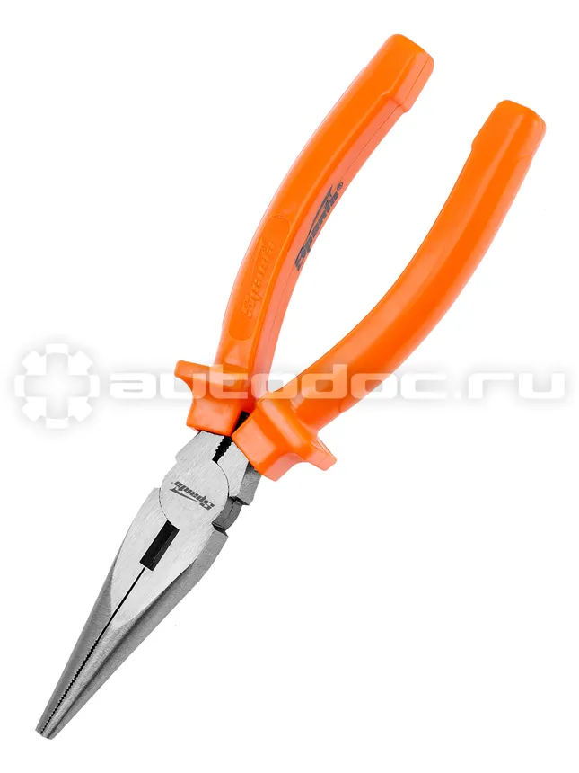 SPARTA Длинногубцы прямые Classic, 180 мм, шлифованные, пластмассовые рукоятки