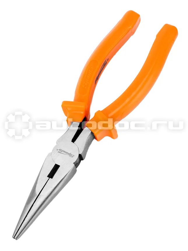 SPARTA Длинногубцы прямые Classic, 200 мм, шлифованные, пластмассовые рукоятки