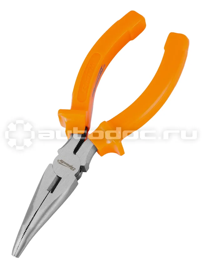 SPARTA Длинногубцы изогнутые Classic, 160 мм, шлифованные, пластмассовые рукоятки