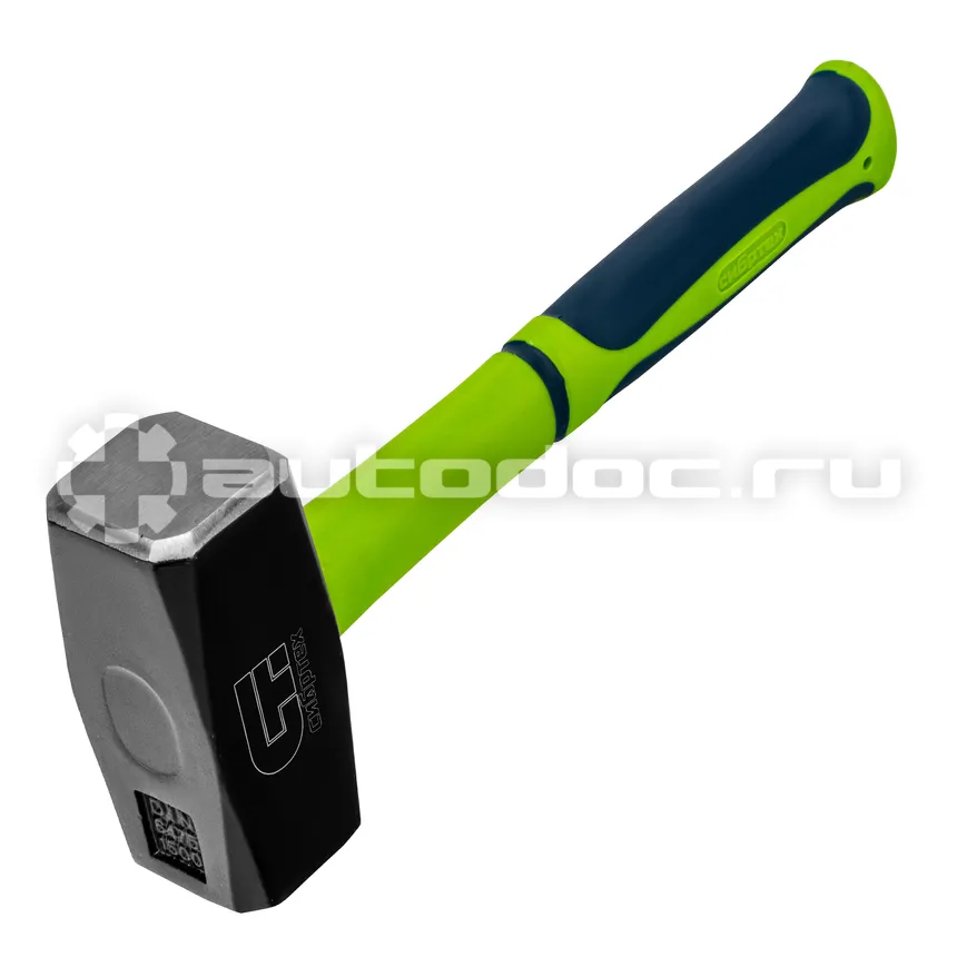 СИБРТЕХ Кувалда, 1500 г, фибергласовая обрезиненная рукоятка