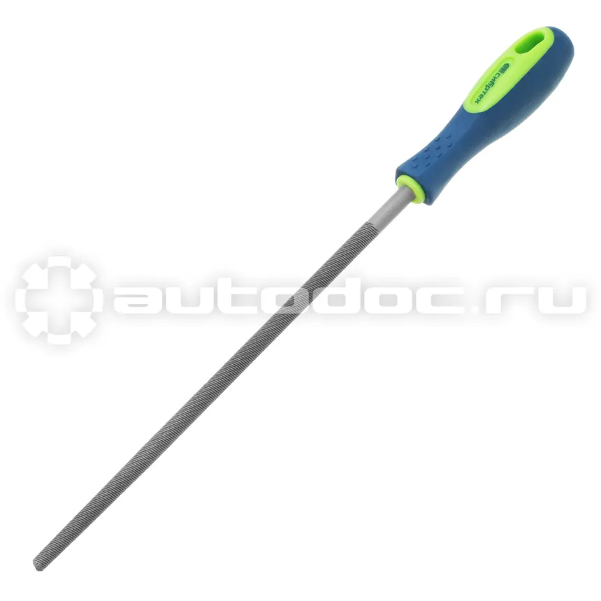 СИБРТЕХ Напильник, 250 мм, круглый, двухкомпонентная рукоятка, №2