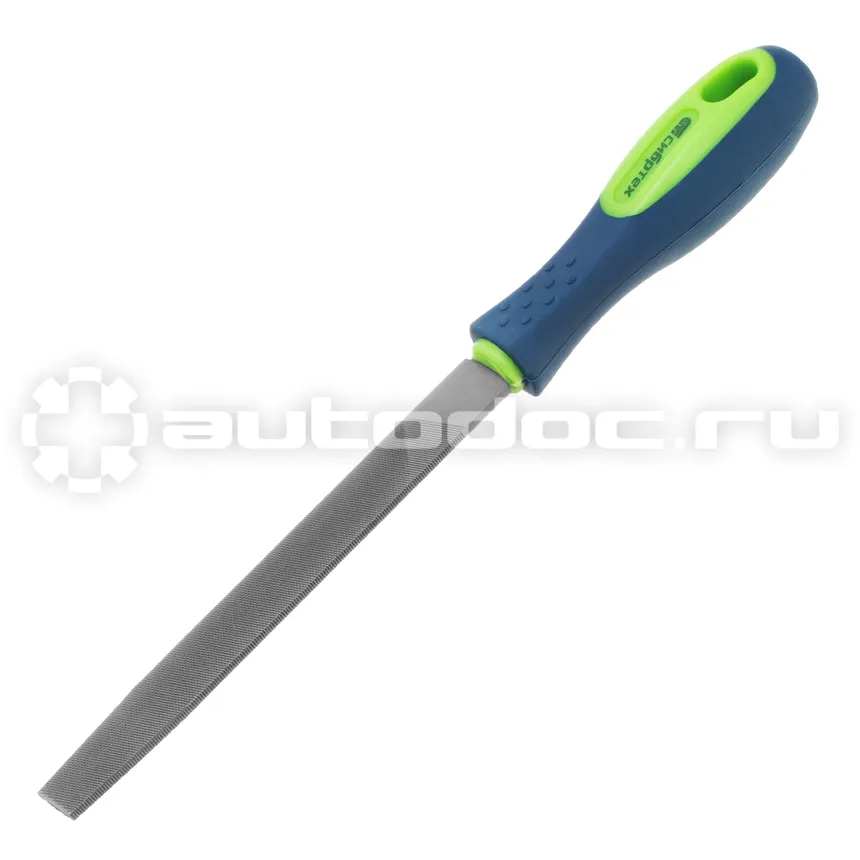 СИБРТЕХ Напильник, 150 мм, плоский, двухкомпонентная рукоятка, №2