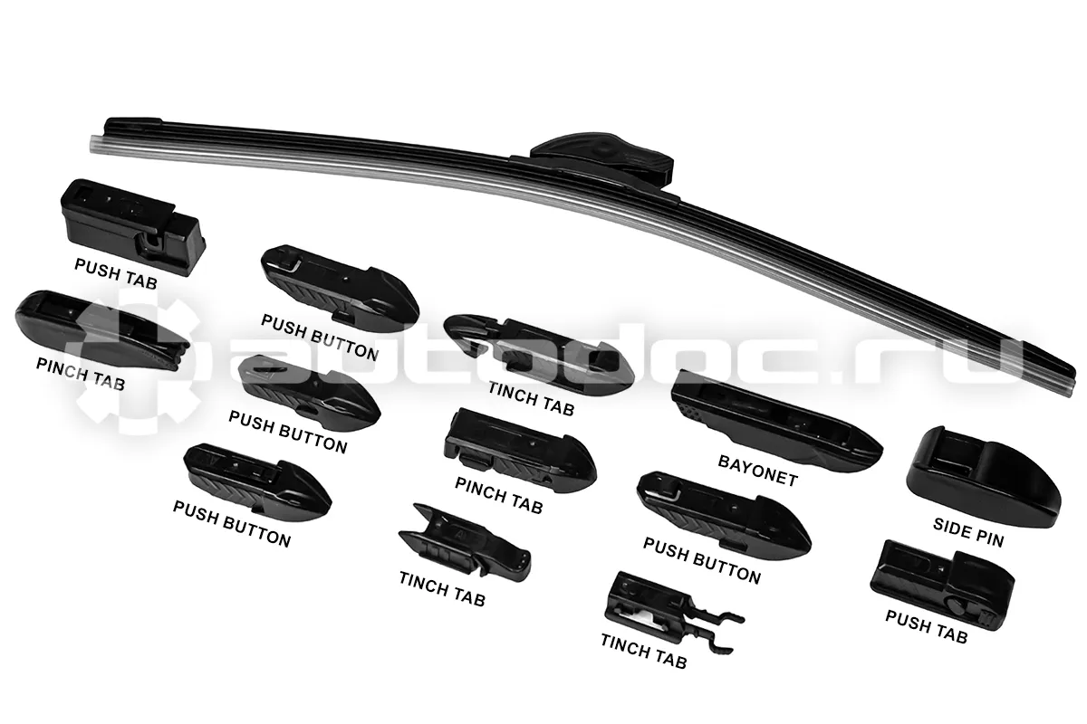 CWORKS Щетка стеклоочистителя с адаптерами 17" | 430 mm, бескаркасная