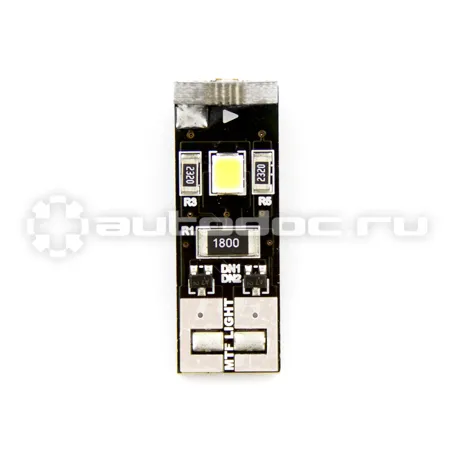 MTF LIGHT Светодиодная лампа серия CAN-BUS, W5W/T10, 12В, 3Вт, 89Om, 5000К(белый свет), 70 лм, 2шт.