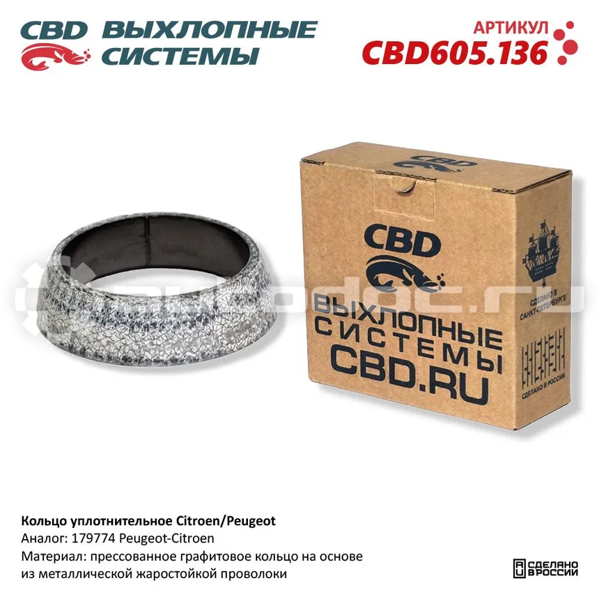 CBD cbd605136 - Кольцо уплотнительное