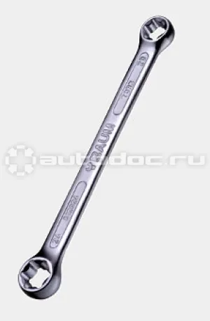 BAUM Ключ накидной прямой двусторонний, с 6-ти лучевыми петлями звезда STAR TORX: Е14xE18, CrV