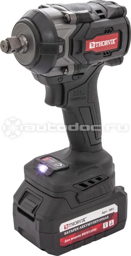 THORVIK BBIW12890 Гайковерт ударный аккумуляторный бесщёточный 1/2"DR, 21В, 890 Нм