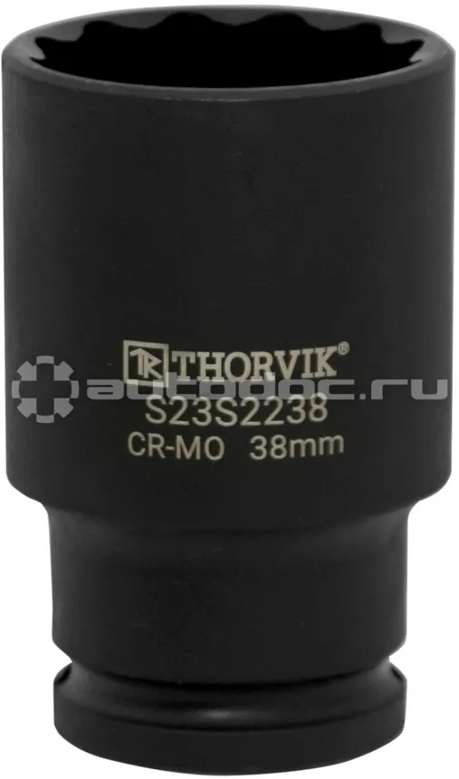THORVIK S23S2227 Головка торцевая ударная глубокая 12-гранная 1/2"DR, 27 мм