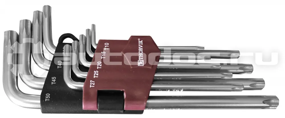 THORVIK Набор ключей торцевых TORX, Т10-T50, 9 предметов