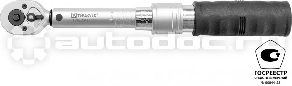 THORVIK TWBDM14630 Ключ динамометрический двусторонний 1/4"DR, 6-30 Нм