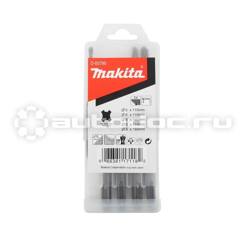 Makita D-00795 Набор буров