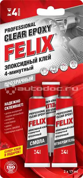 FELIX Клей эпоксидный прозрачный