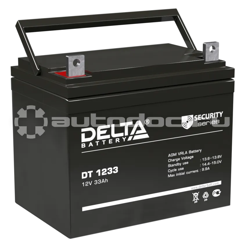 DELTA Аккумулятор 12V 33Ah (197x131x180)