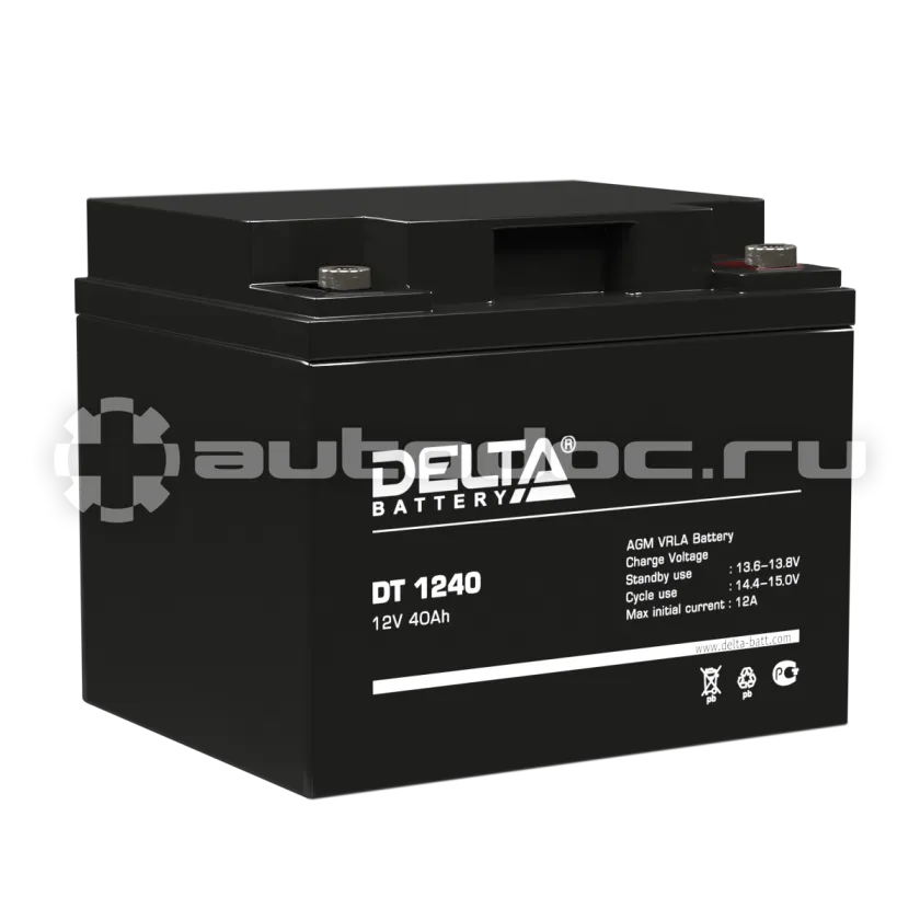 DELTA Аккумулятор 12V 40Ah (198x166x170)