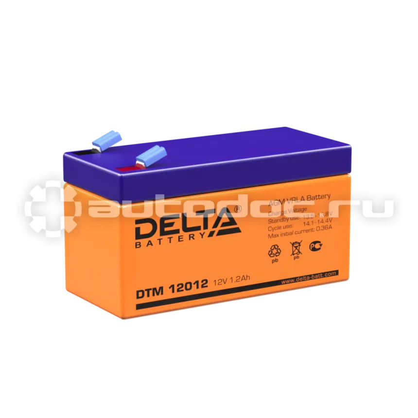 DELTA Аккумулятор 12V 1,2Ah (97х43х58)