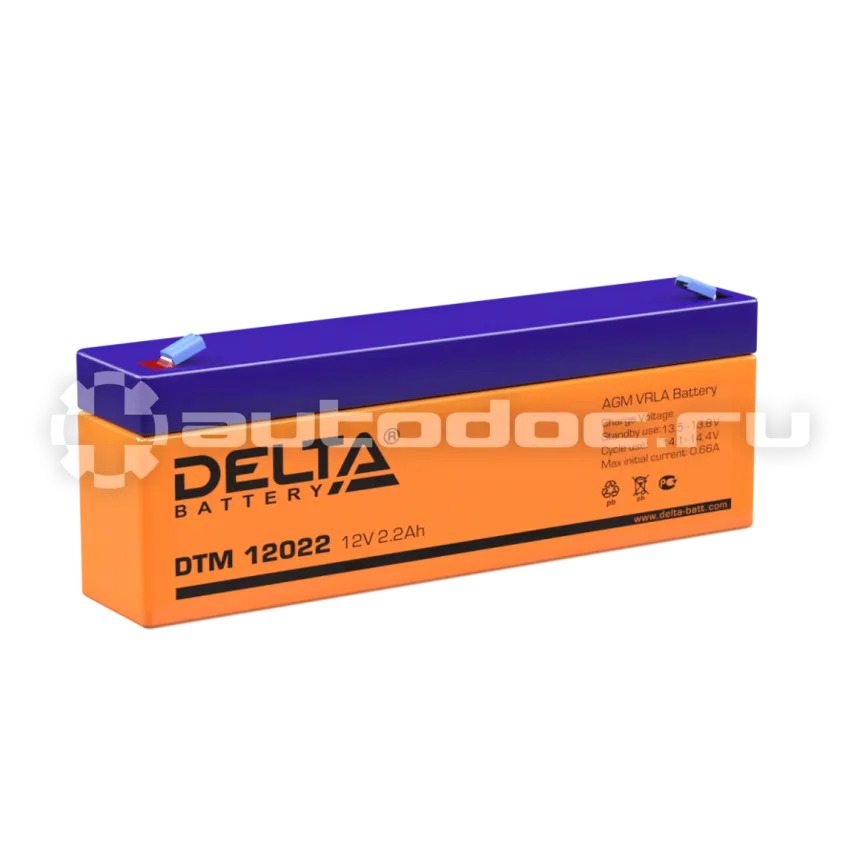 DELTA Аккумулятор 12V 2,2Ah (178x35x67)