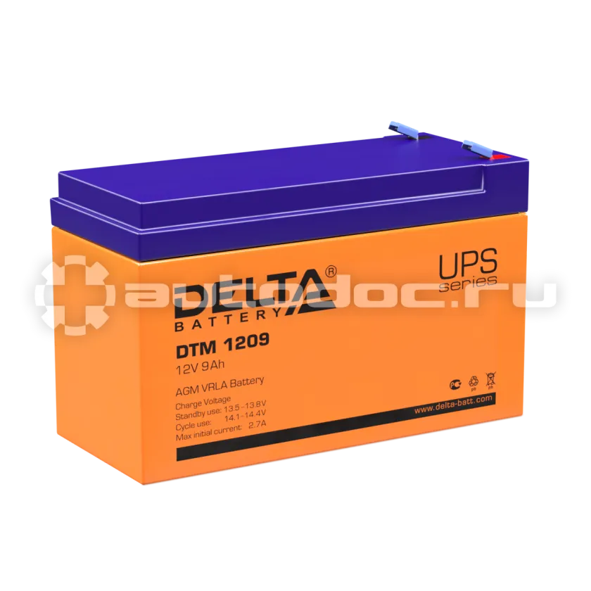 DELTA Аккумулятор 12V 9Ah (151x65x100)