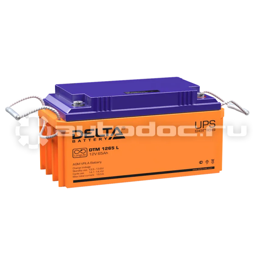 DELTA Аккумулятор 12V 65Ah (350x167x179)