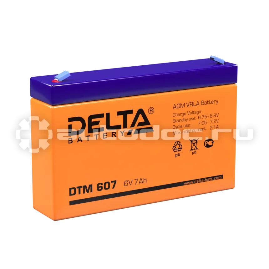 DELTA Аккумулятор 6V 7Ah (151х34х100)