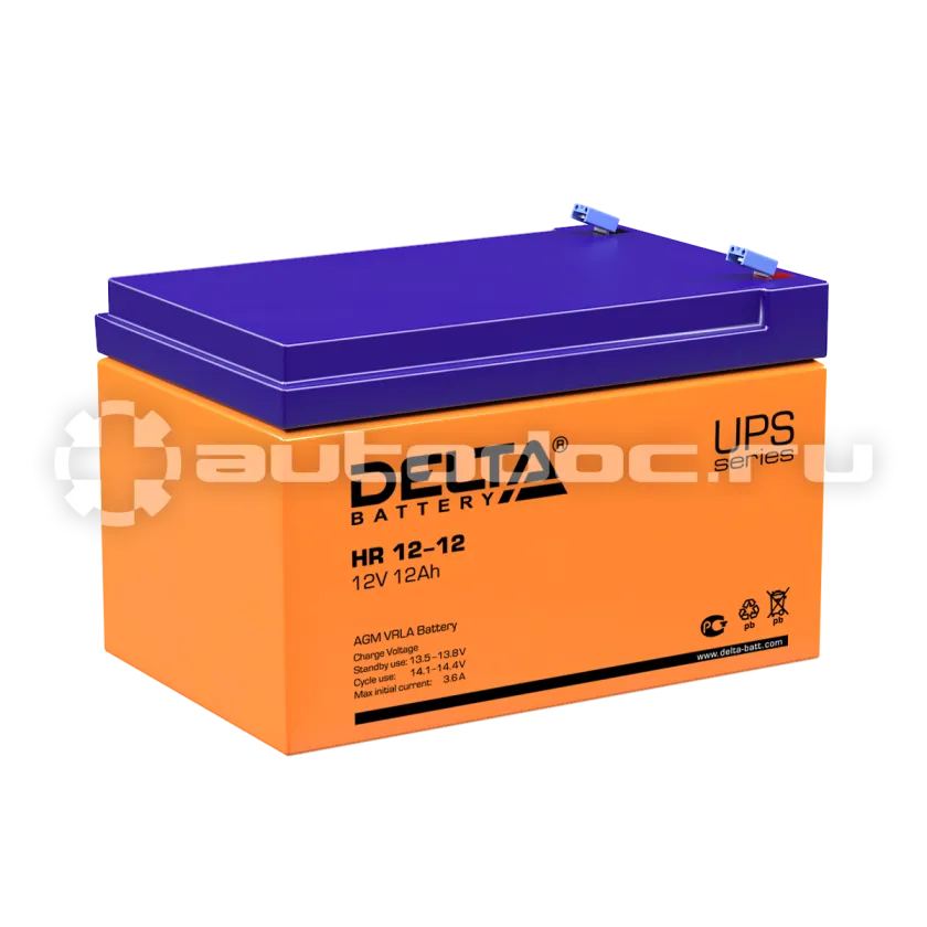 DELTA Аккумулятор 12V 12Ah (151x98x101)