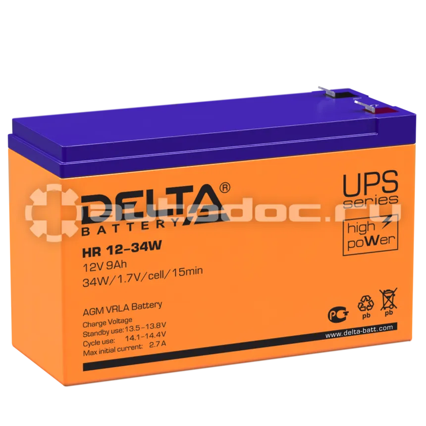 DELTA Аккумулятор UPS series 9 A | ч