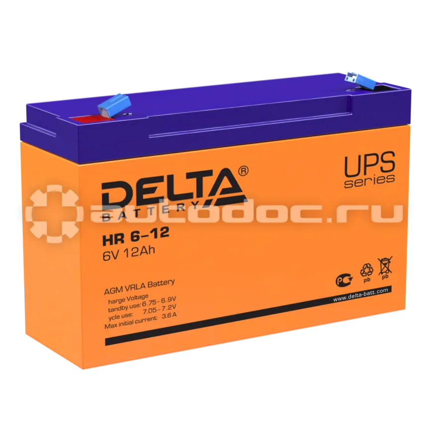 DELTA Аккумулятор 6V 12Ah