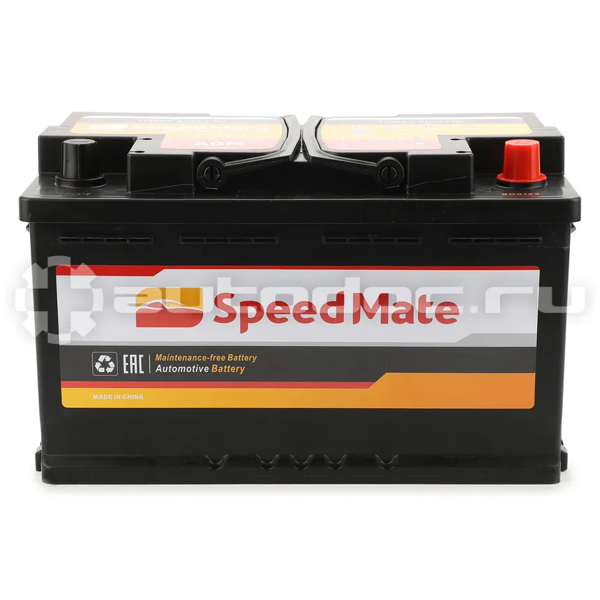 SPEEDMATE АGM 12В 80Ач 800А 315x175x190 /-+/ обратная полярность