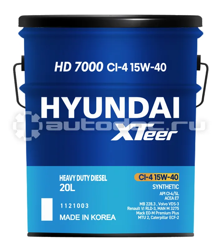 HYUNDAI XTeer HD 7000 CI-4 15W-40