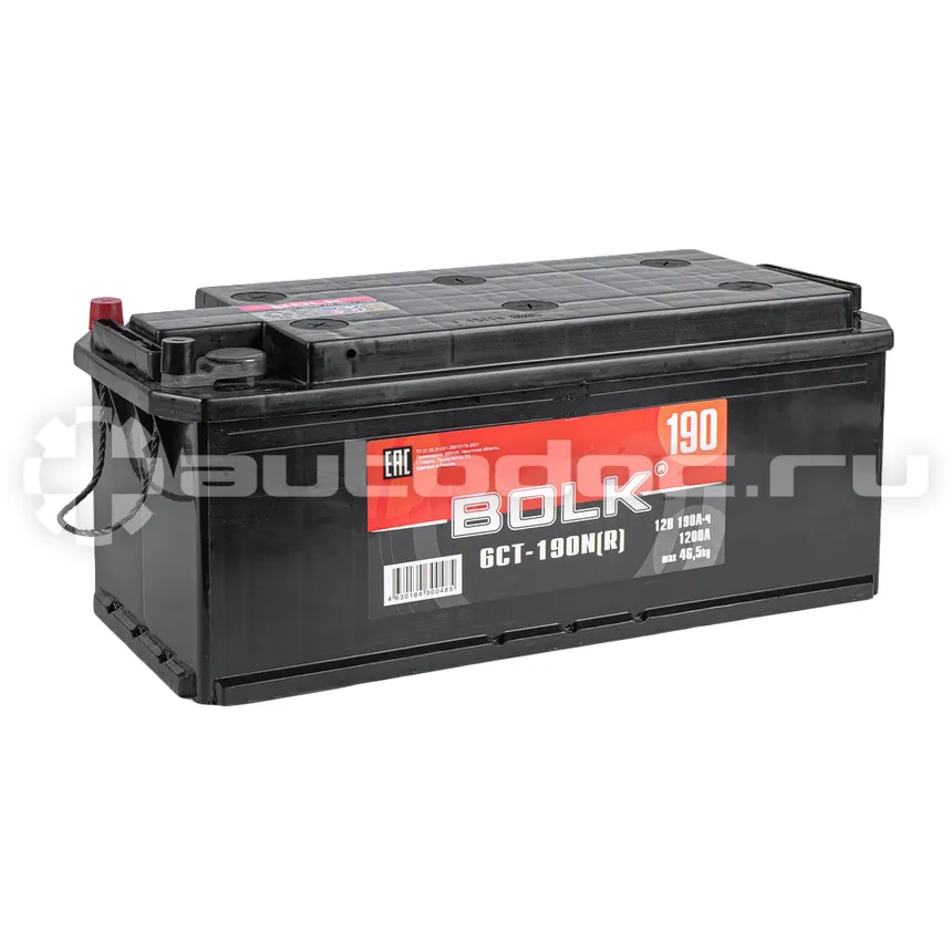 BOLK Аккумулятор Standart 190 А/ч L+(3) 514x218x210 B EN 1200 А